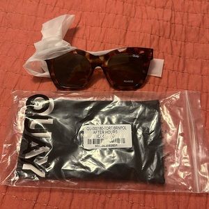 Quay after hours tortoise brown polarized sunglasses